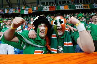 Ireland fans were in full voice, and full garb, throughout the European Championship